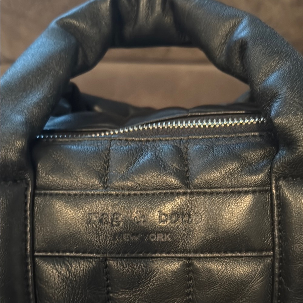Rag & Bone Black Padded Leather Bag - Picture 3 of 7